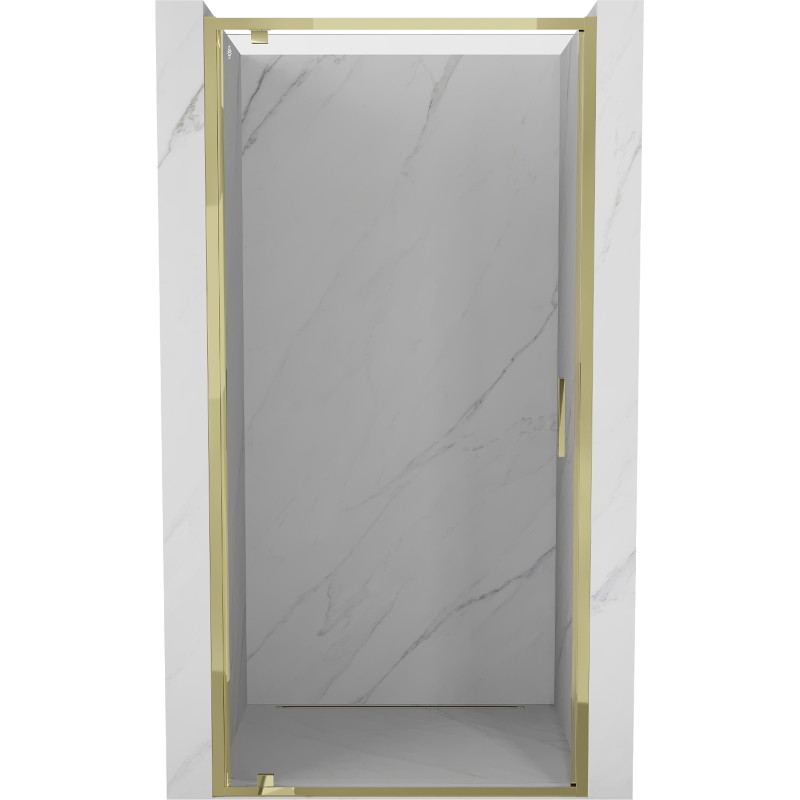 Mexen Exo-BR Schwenkbare Duschabtrennung 65 cm, transparent, gold - 8181-065-000-50-00