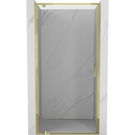Mexen Exo Duschabtrennung mit Tür 70 cm, transparent, gold - 8181-070-000-50-00