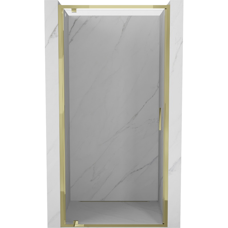 Mexen Exo Duschdrehtüren 80 cm, transparent, gold - 8181-080-000-50-00