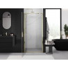 Mexen Exo-BR 80 cm Schwingbar Duschabtrennung, transparent, gold - 8181-080-000-50-00