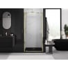 Mexen Exo Duschdrehtür 100 cm, transparent, gold - 8181-100-000-50-00