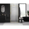 Mexen Exo Duschdoppeltür schwenkbar 70 cm, transparent, gold - 8182-070-000-50-00
