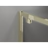 Mexen Exo doppelflügelige Duschabtrennung 80 cm, transparent, gold - 8182-080-000-50-00