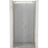 Mexen Exo-BR Duo doppelflügeltür für Dusche 100 cm, transparent, golden - 8182-100-000-50-00