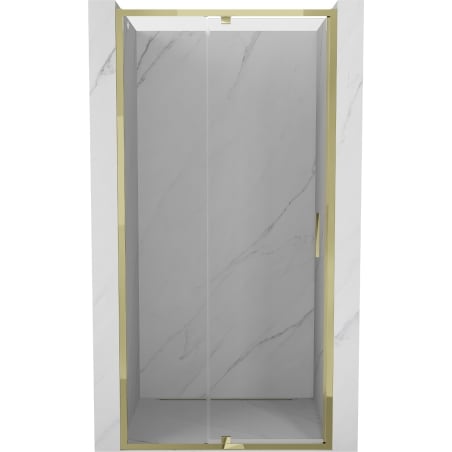 Mexen Exo Duschpendeltür 100 cm, transparent, gold - 819-100-000-50-00