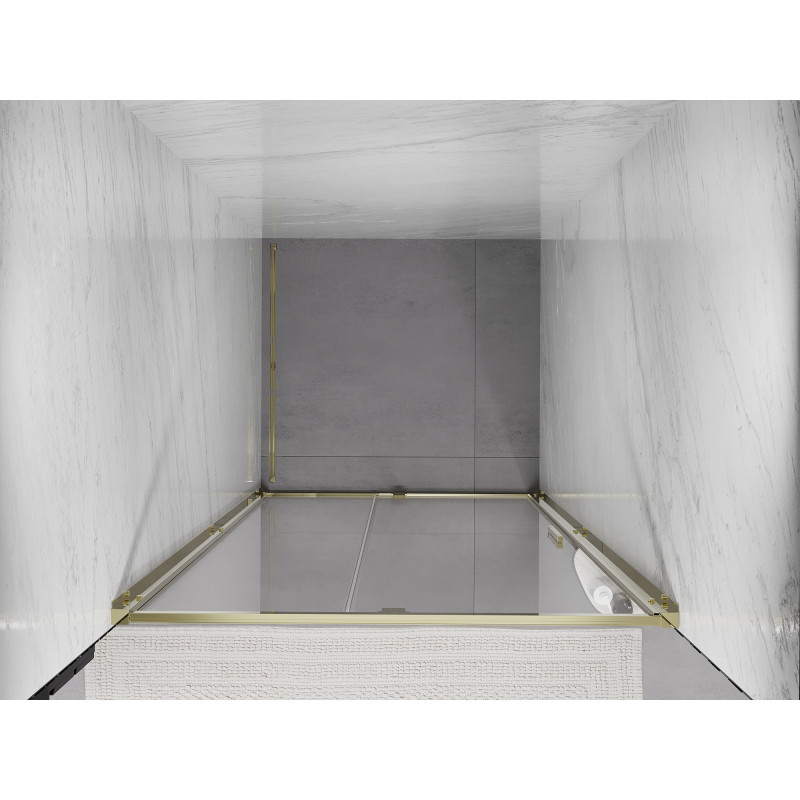 Mexen Exo Duschdrehtür 105 cm, transparent, gold - 819-105-000-50-00