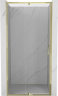 Mexen Exo Duschfaltür 115 cm, transparent, gold - 819-115-000-50-00