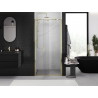 Mexen Exo Duschklapptür 120 cm, transparent, gold - 819-120-000-50-00
