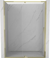 Mexen Exo Duschdrehtür 130 cm, transparent, gold - 819-130-000-50-00
