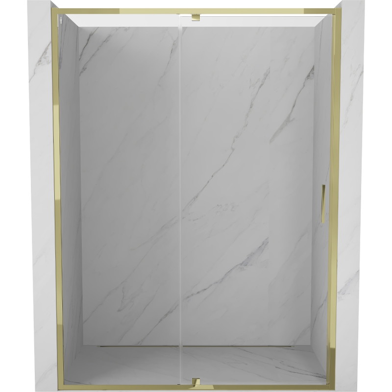 Mexen Exo-R Duschdrehtüren 135 cm, transparent, gold - 819-135-000-50-00