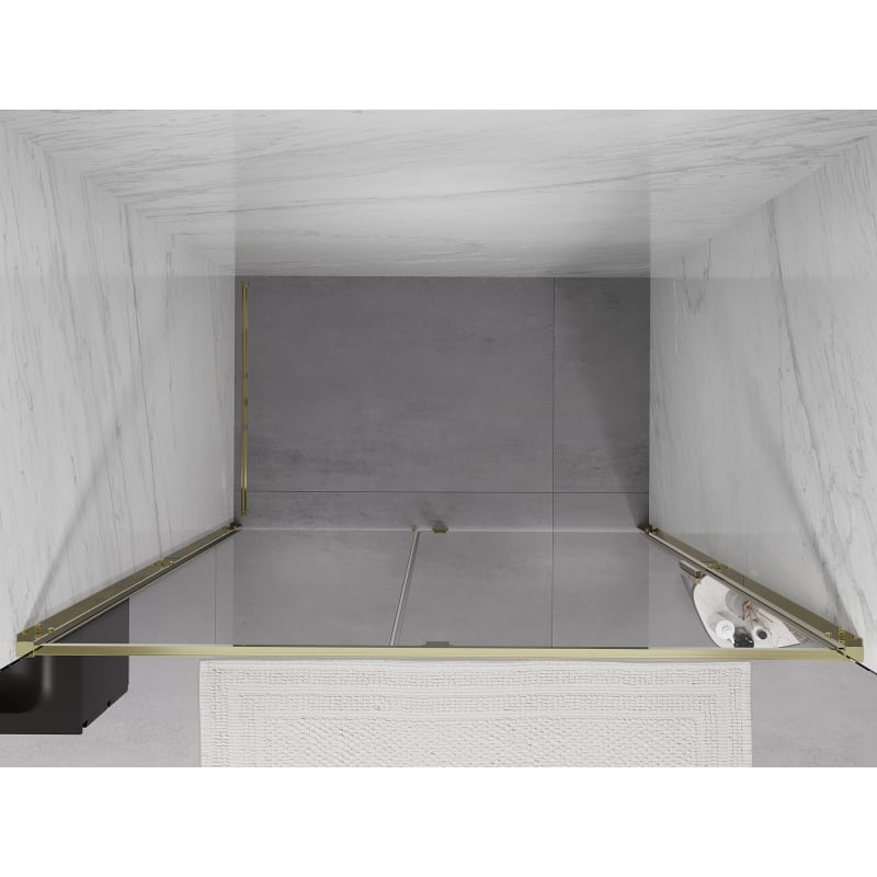 Mexen Exo-R Duschdrehtüren 135 cm, transparent, gold - 819-135-000-50-00