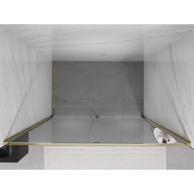 Mexen Exo-R Duschdrehtür 140 cm, transparent, gold - 819-140-000-50-00