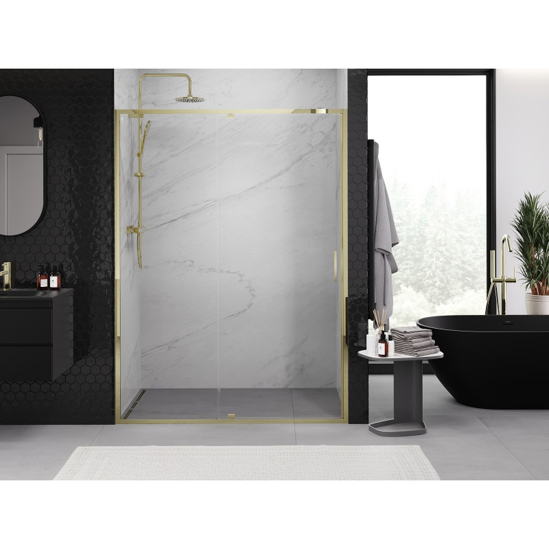 Mexen Exo Duschschwingtür 150 cm, transparent, gold - 819-150-000-50-00
