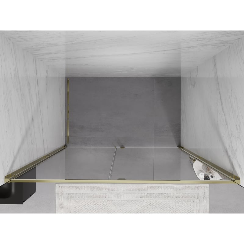 Mexen Exo Duschschwingtür 150 cm, transparent, gold - 819-150-000-50-00