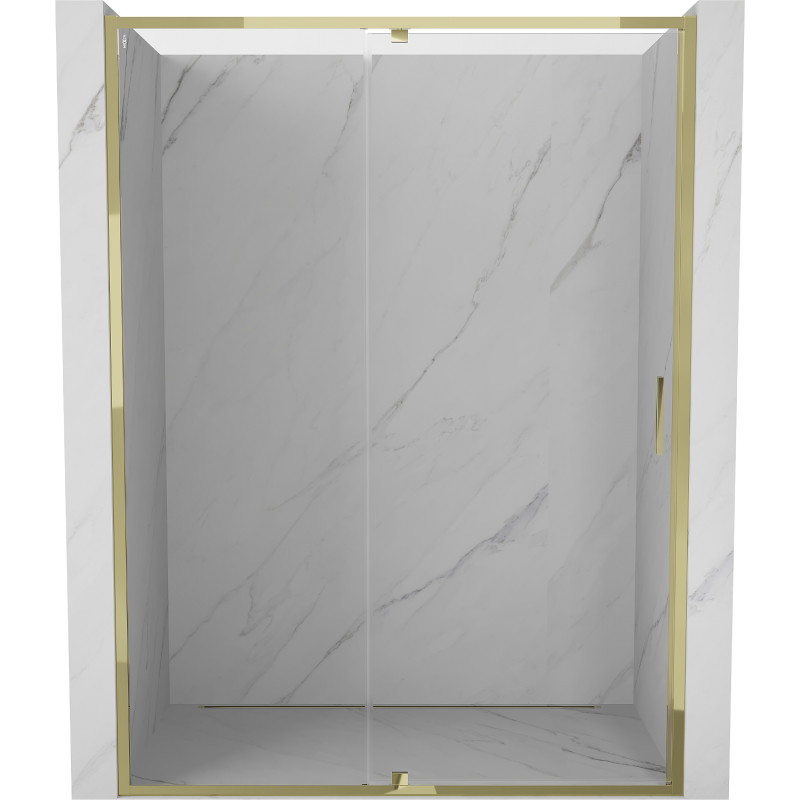 Mexen Exo Duschdrehtür 155 cm, transparent, gold - 819-155-000-50-00