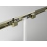 Mexen Exo Duschkabine Schiebetür 135 x 75 cm, transparent, gold - 8151-135-075-50-00