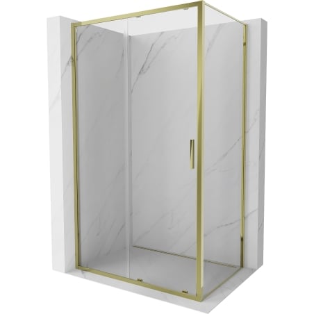 Mexen Exo Schiebeduschkabine 140 x 85 cm, transparent, gold - 8151-140-085-50-00
