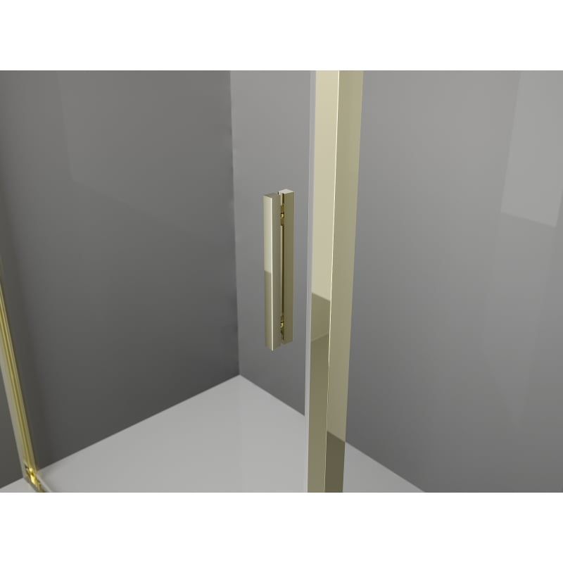 Mexen Exo Duschkabine zum Schieben 145 x 85 cm, transparent, gold - 8151-145-085-50-00