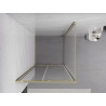 Mexen Exo Duschkabine Schiebetür 90 x 90 cm, transparent, gold - 8151-090-090-50-00
