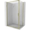 Mexen Exo Duschkabine Schiebetür 95 x 90 cm, transparent, gold - 8151-095-090-50-00