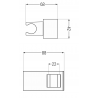 Mexen Duschhalter, Chrom - 79355-00