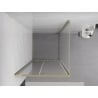 Mexen Exo Duschkabine Schiebetür 95 x 95 cm, transparent, gold - 8151-095-095-50-00