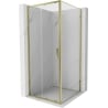 Mexen Exo Duschkabine Schiebetür 100 x 100 cm, transparent, gold - 8151-100-100-50-00