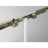 Mexen Exo Duschkabine verschiebbar 145 x 100 cm, transparent, golden - 8151-145-100-50-00