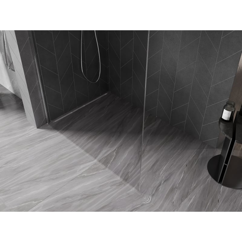 Mexen Kioto-X Duschwand Walk-in 120 x 200 cm, transparent 10 mm, Chrom - 800-120-101-01-00-X
