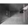 Mexen Kioto-X Duschwand Walk-in 70 x 200 cm, transparent 10 mm, weiß - 800-070-101-20-00-X