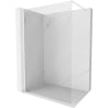 Mexen Kioto-X Duschwand Walk-in 70 x 200 cm, transparent 10 mm, weiß - 800-070-101-20-00-X