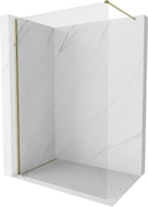 Mexen Kioto-X Duschwand Walk-in 100 x 200 cm, transparent 10 mm, gold - 800-100-101-50-00-X