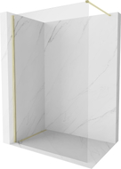 Mexen Kioto-X Duschabtrennung Walk-in 110 x 200 cm, transparent 10 mm, gold gebürstet - 800-110-101-55-00-X