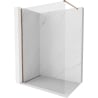 Mexen Kioto-X Walk-in-Duschwand 60 x 200 cm, transparent 10 mm, Roségold - 800-060-101-60-00-X
