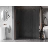 Mexen Kioto-X Duschwand Walk-in 110 x 200 cm, transparent 10 mm, Roségold - 800-110-101-60-00-X