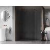 Mexen Kioto-X Duschwand Walk-in 120 x 200 cm, transparent 10 mm, Roségold - 800-120-101-60-00-X