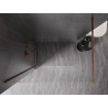 Mexen Kioto-X Walk-in-Duschwand 140 x 200 cm, transparent 10 mm, Roségold - 800-140-101-60-00-X