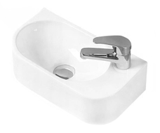 Mexen Viera linksseitiges Aufsatzwaschbecken 40 x 21 cm, weiß - 21274000L
