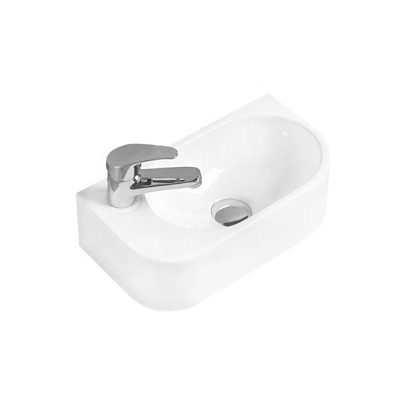 Mexen Viera Aufsatzwaschbecken rechts 40 x 21 cm, weiß - 21274000R