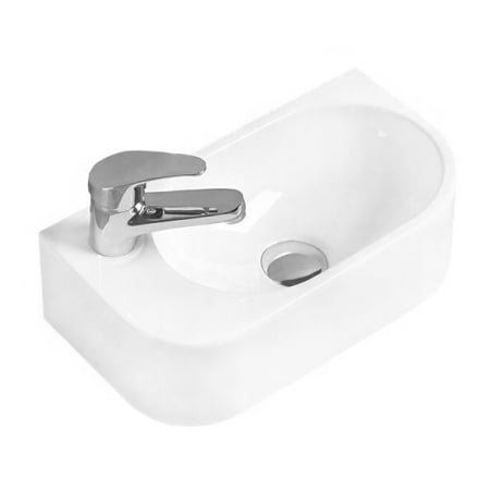 Mexen Viera Aufsatzwaschbecken rechts 40 x 21 cm, weiß - 21274000R