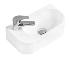 Mexen Viera Aufsatzwaschbecken rechts 40 x 21 cm, weiß - 21274000R