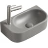 Mexen Viera Aufsatzwaschbecken rechts 40 x 21 cm, hellgrau matt - 21274061R