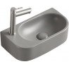 Mexen Viera rechte Aufsatzwaschbecken 40 x 21 cm, hellgrau matt - 21274061R