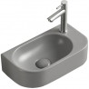 Mexen Viera linkes Aufsatzwaschbecken 40 x 21 cm, hellgrau matt - 21274061L