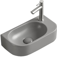 Mexen Viera linkes, aufgesetztes Waschbecken 40 x 21 cm, hellgrau matt - 21274061L