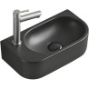 Mexen Viera rechte Aufsatzwaschschüssel 40 x 21 cm, schwarz matt - 21274085R