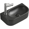 Mexen Viera rechte, aufsitzbare Waschbecken 40 x 21 cm, schwarz matt - 21274085R