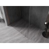 Mexen Kioto-X Duschwand Walk-in 60 x 200 cm, transparent 10 mm, gebürstetes Kupfer - 800-060-101-65-00-X