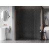 Mexen Kioto-X Duschwand Walk-in 60 x 200 cm, transparent 10 mm, gebürstetes Kupfer - 800-060-101-65-00-X
