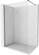 Mexen Kioto-X Duschwand Walk-in 120 x 200 cm, transparent 10 mm, gebürstetes Gun Gray - 800-120-101-66-00-X